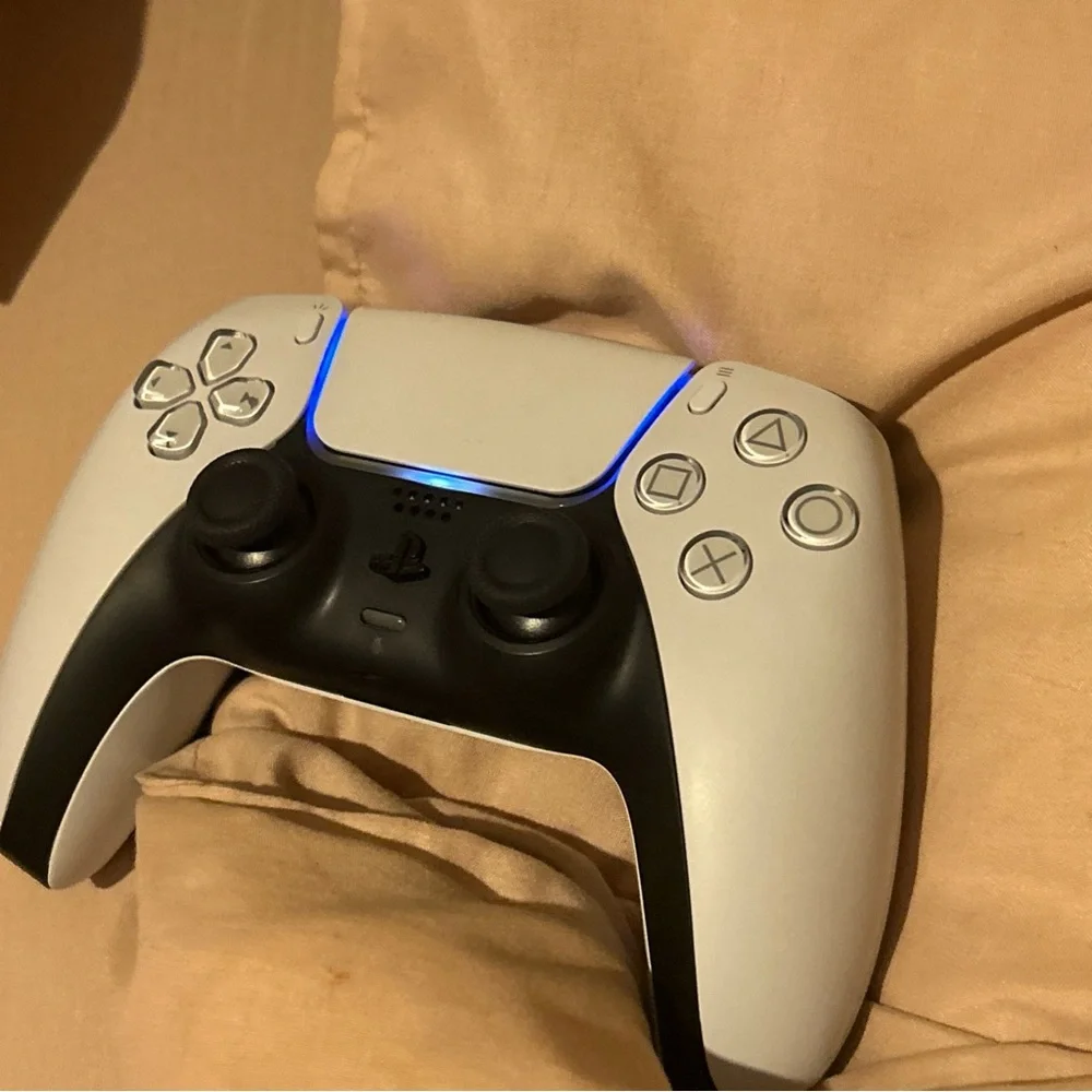 White and Black Gaming Controller